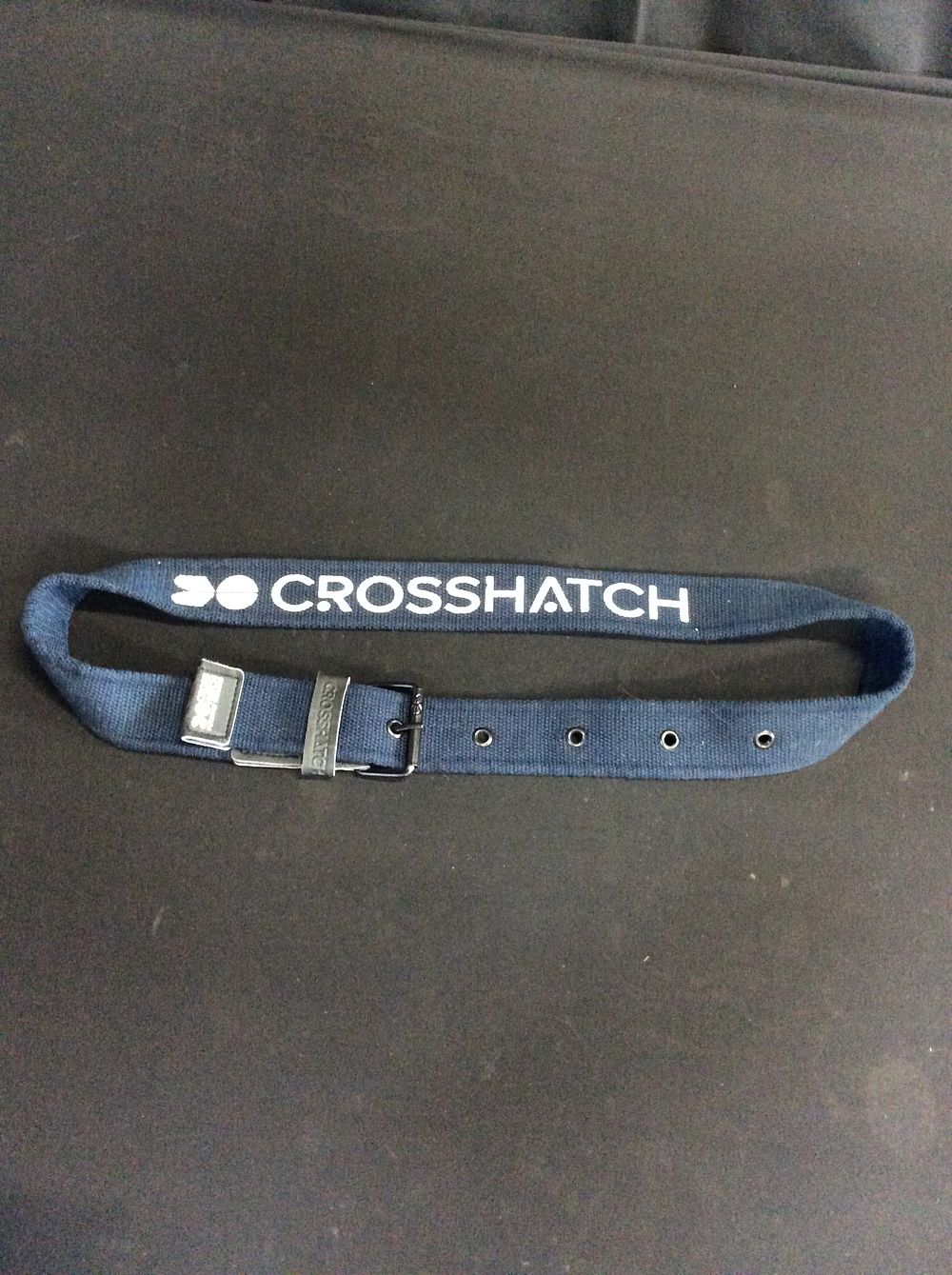 Lot 615: Blue Nylon Crosshatch Belt