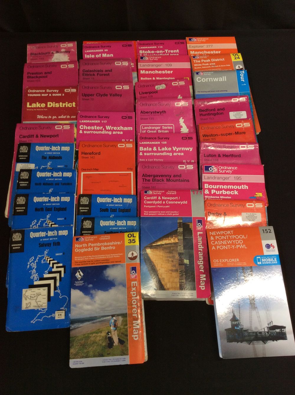 Lot 633: Box Containing Various Ordinance Survey Map Books From...