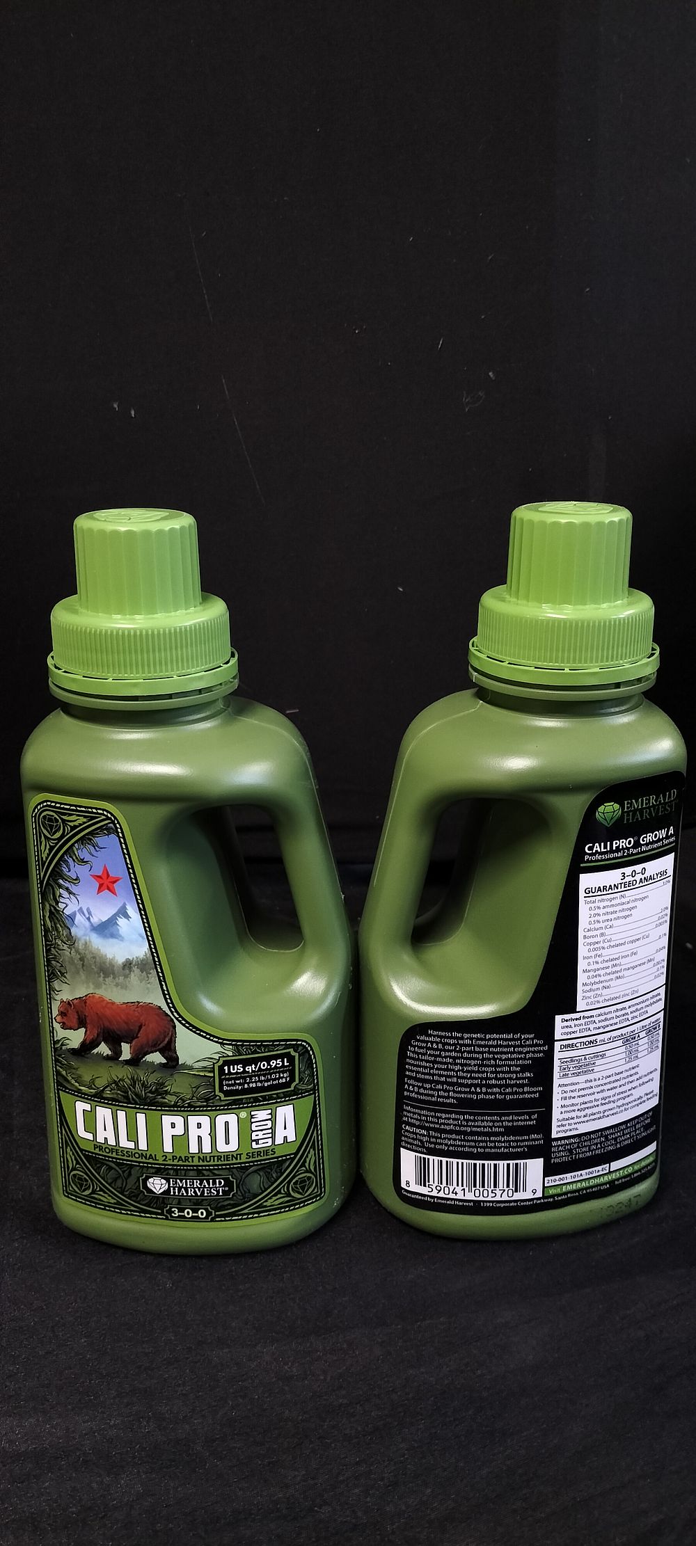 Lot 660: Two Bottles of Emerald Harvest Cali Pro Grow...