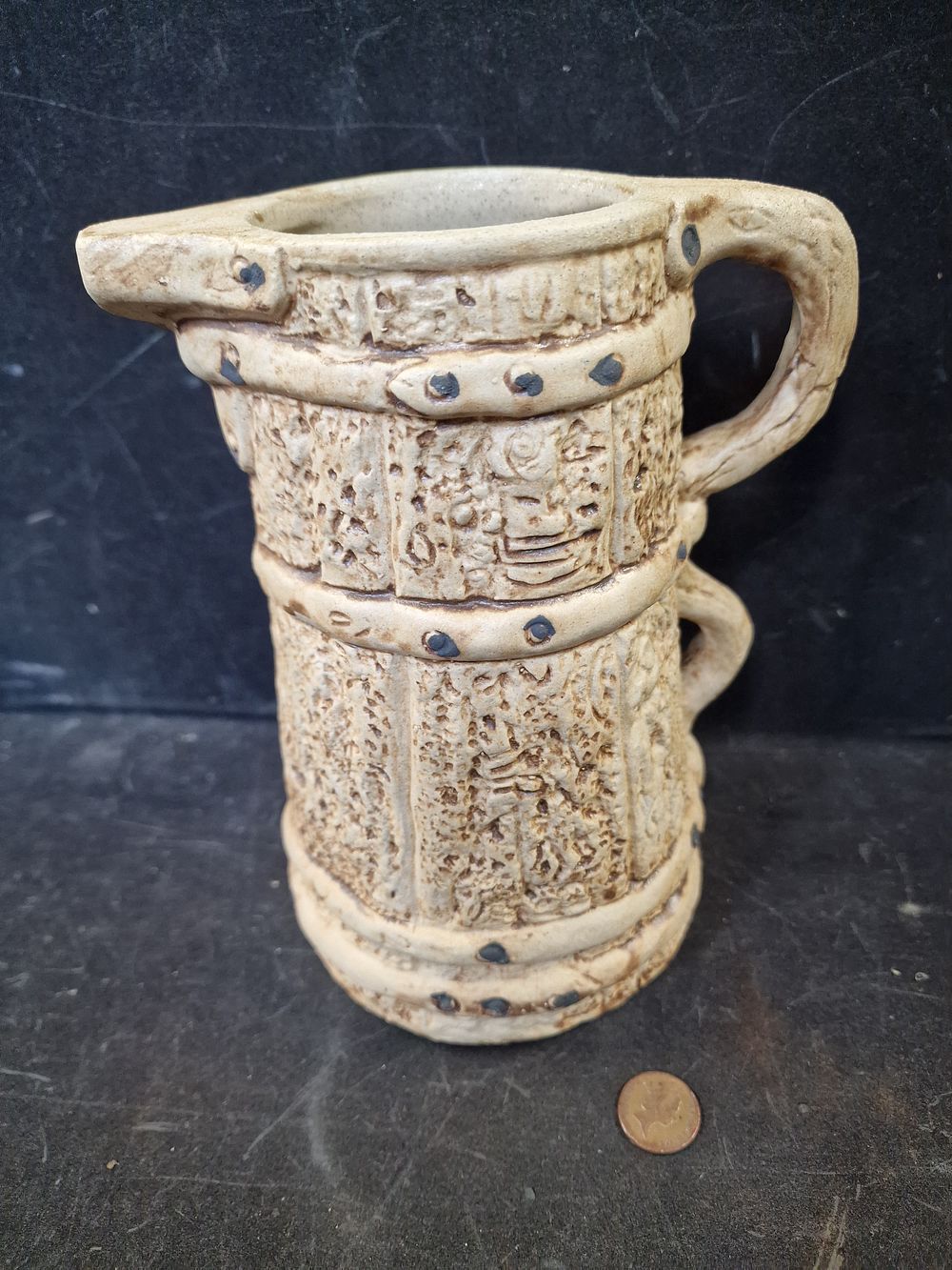 Lot 662: Vintage Hillstonia Pottery Jug from the Moira Pottery...