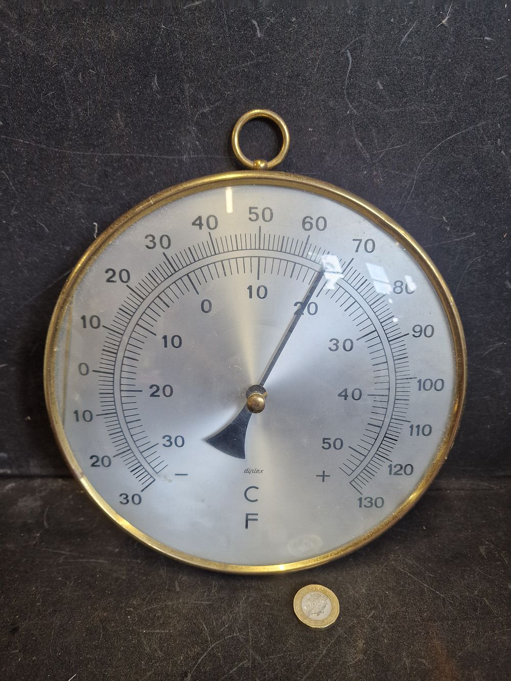 Lot 688: Large Round Thermometer