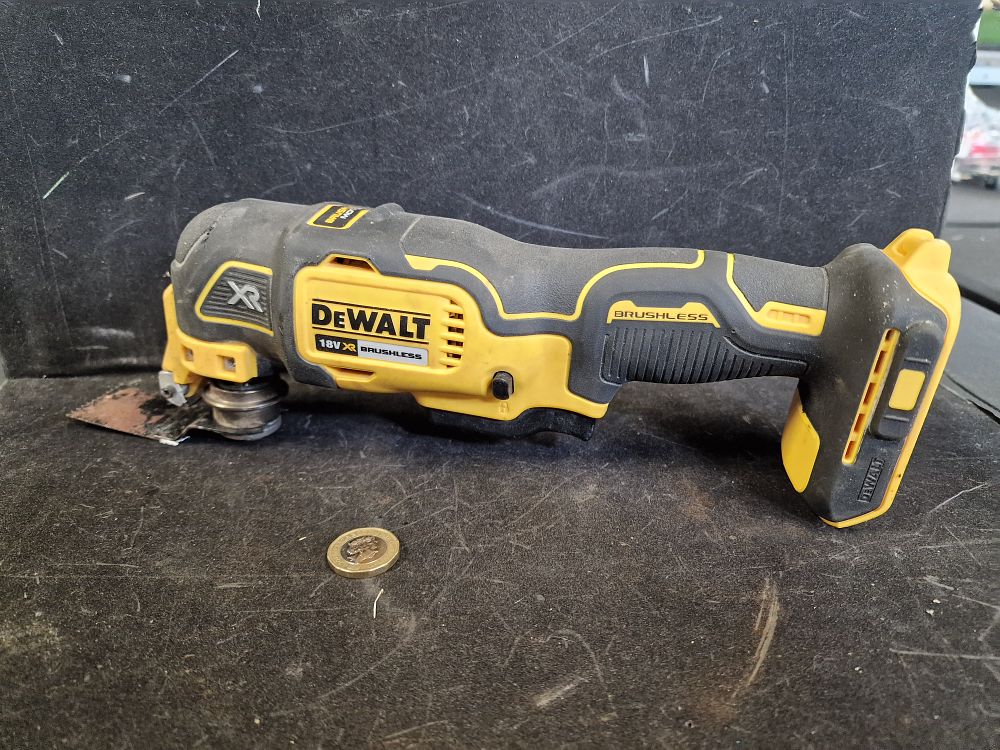 Lot 704: Dewalt DCS355 18v Multi-Tool Body Only (No Batteries or Charger)
