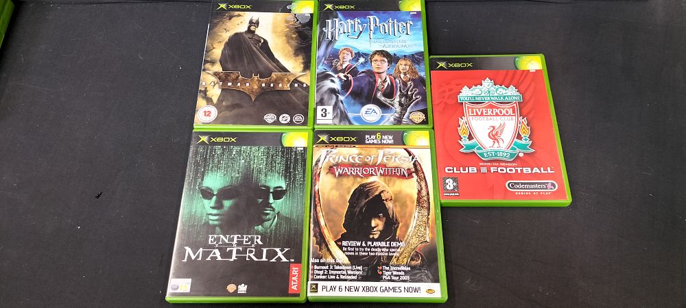 Lot 163: Four X-Box Games and a Demo Disk. Batman...