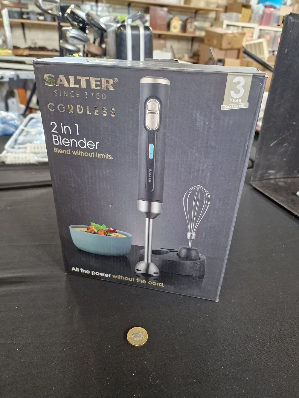 Lot 732: Salter 2in1 Cordless Blender
