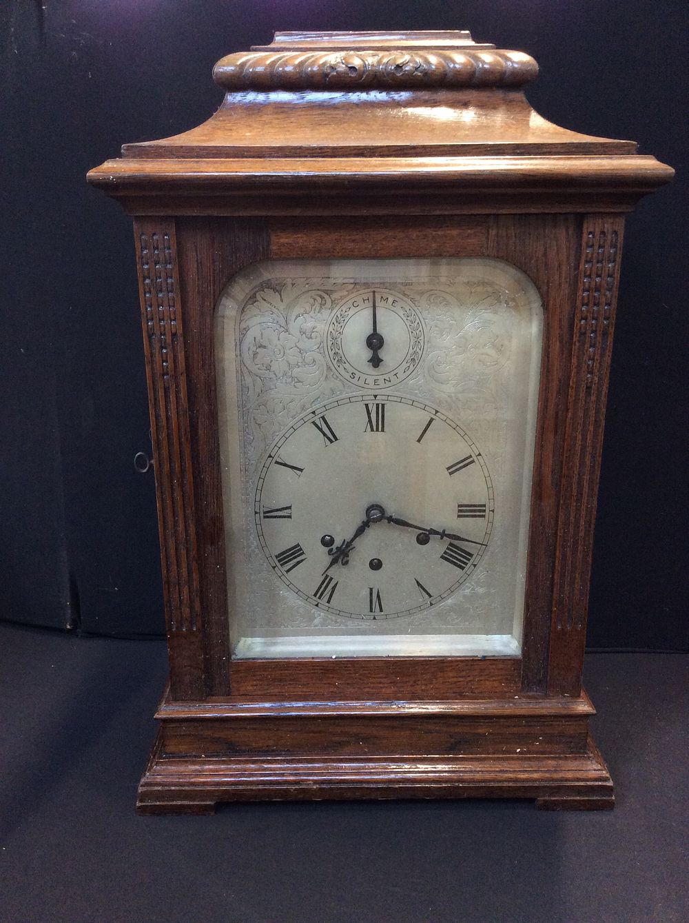 Lot 183: Gustav Becker Boardroom mahogany clock No 201209. Measures...
