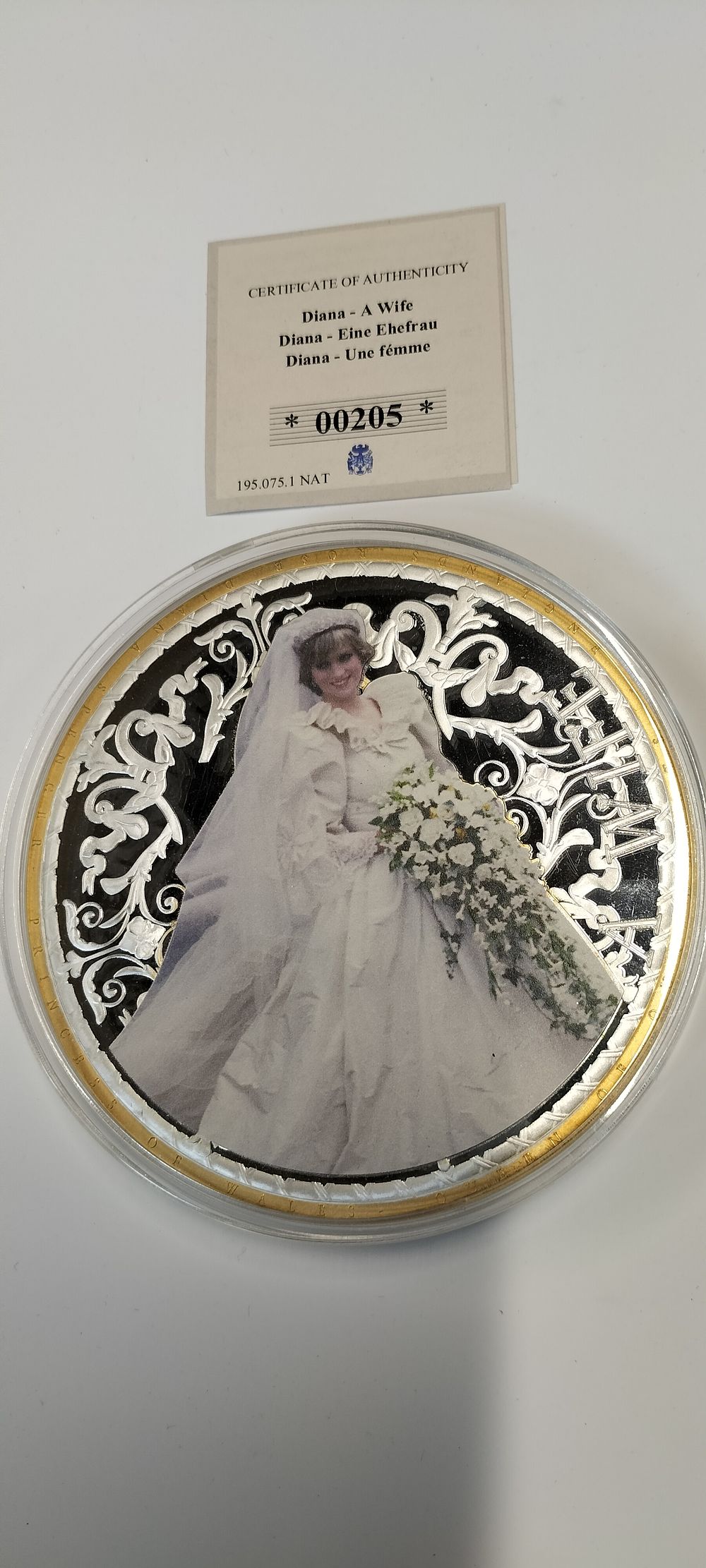 Lot 216: Large Limited Edition 1 of 1,997 100mm Gold...