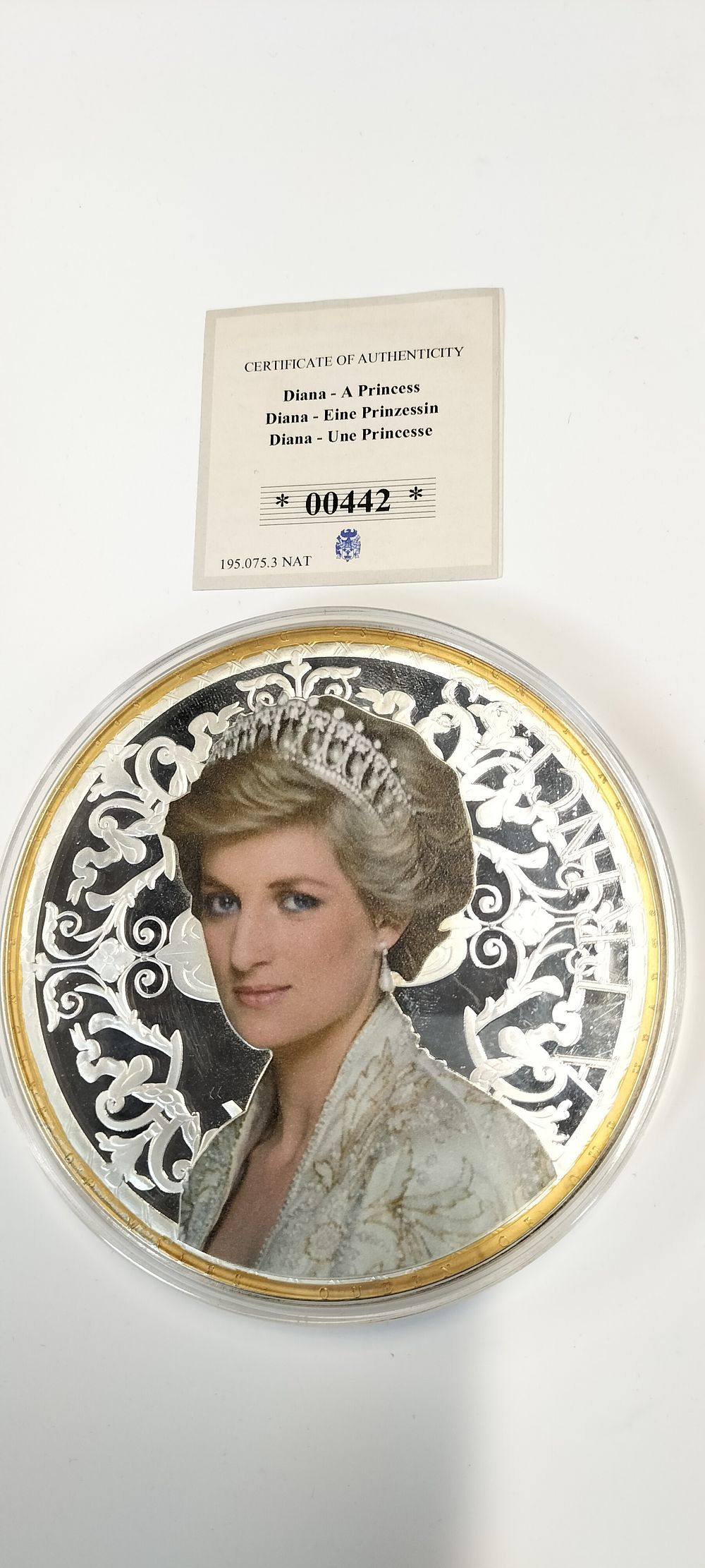 Lot 217: Limited Edition 1of 1,997 Large 100mm Gold and...
