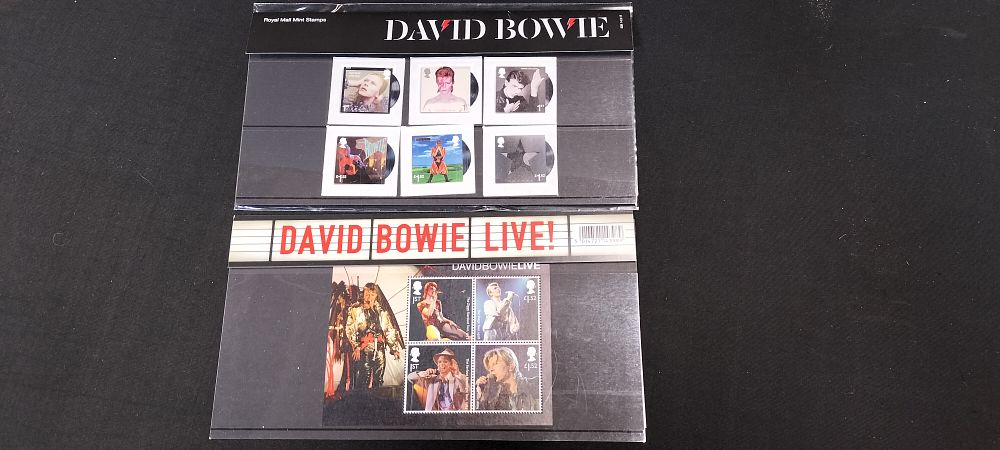 Lot 221: 2 x David Bowie First Day Cover Stamps 