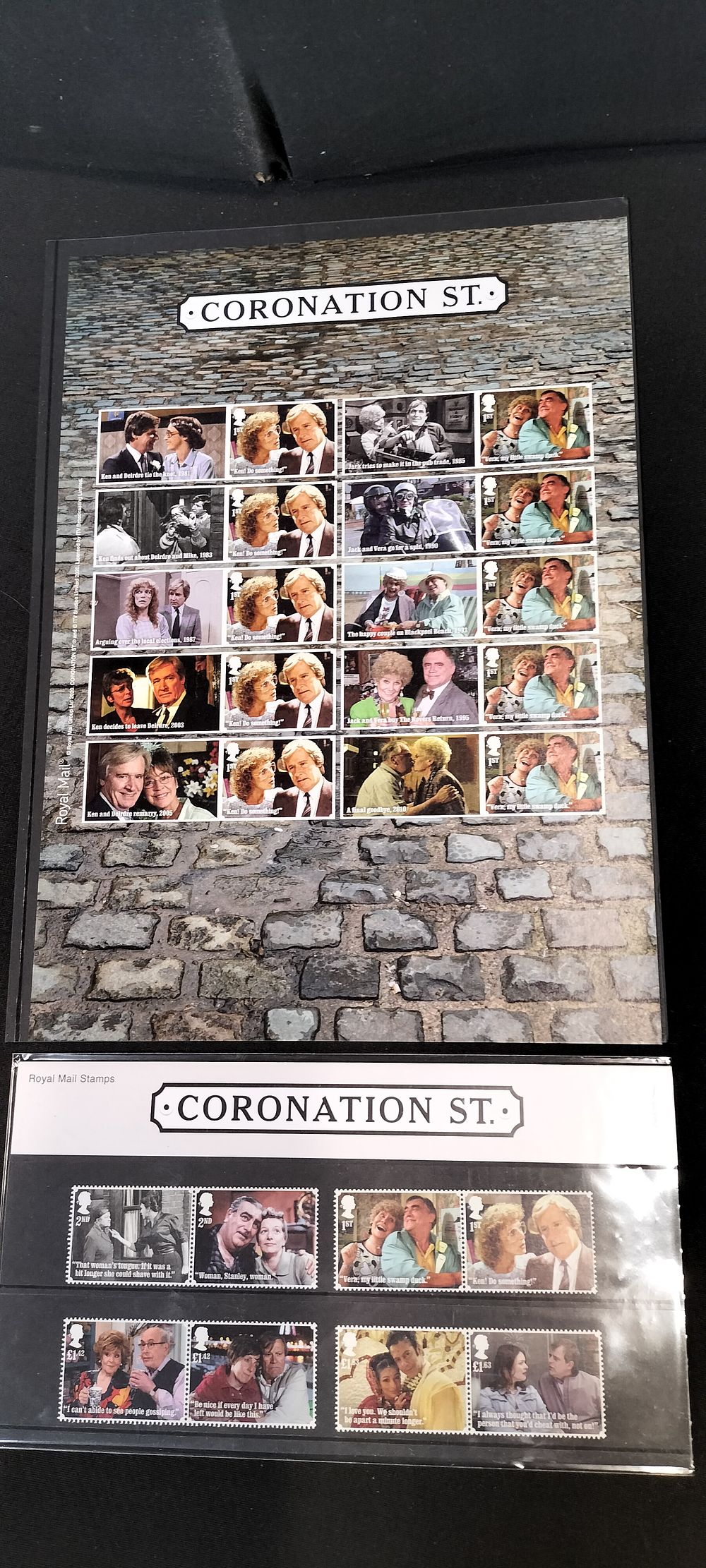 Lot 222: Two First Day Coronation Street Stamp Covers