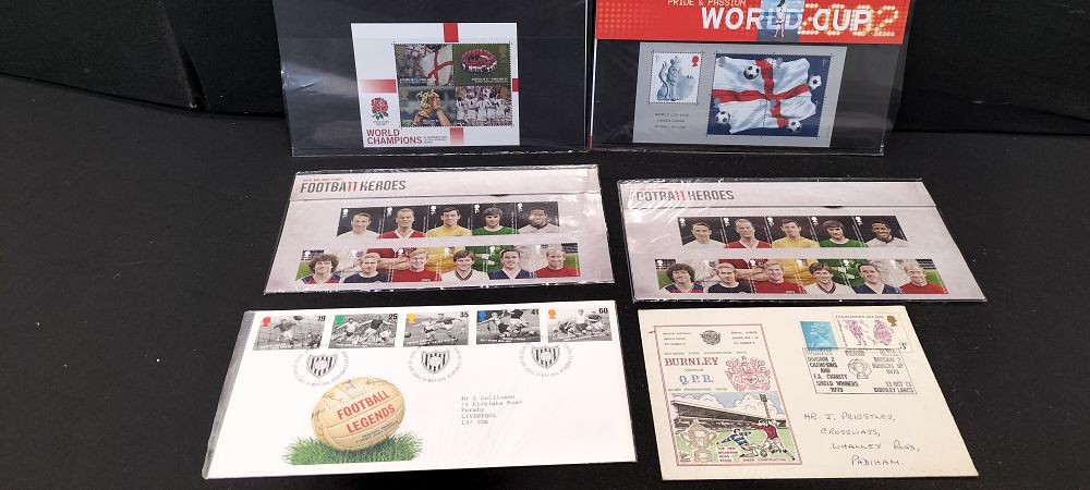 Lot 227: 6 Football First Day Stamp Covers 