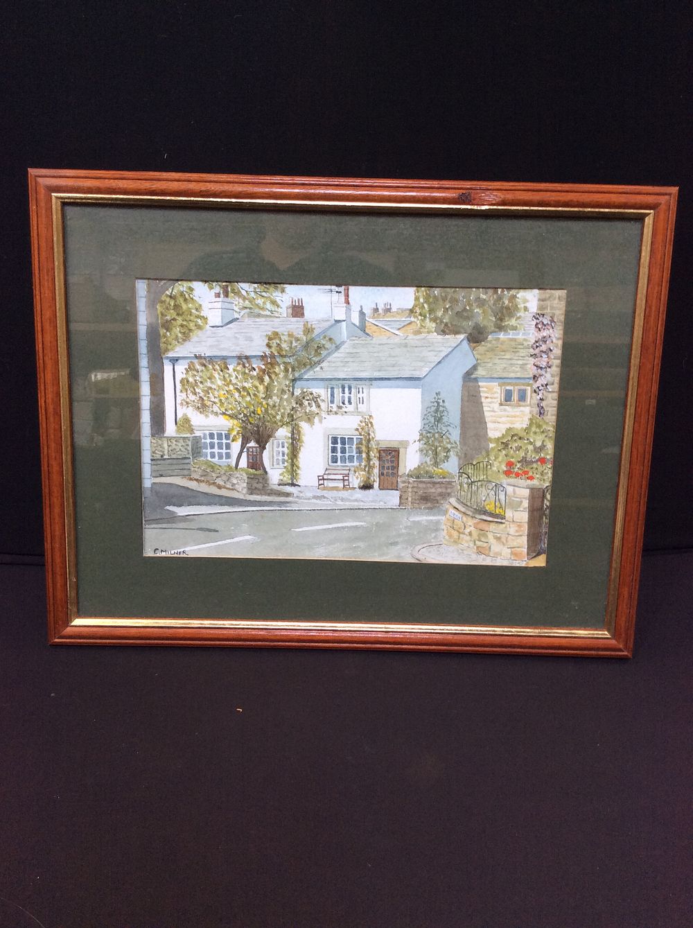 Lot 552: Wood Framed Water Colour By C.Milner. Measures Approx...