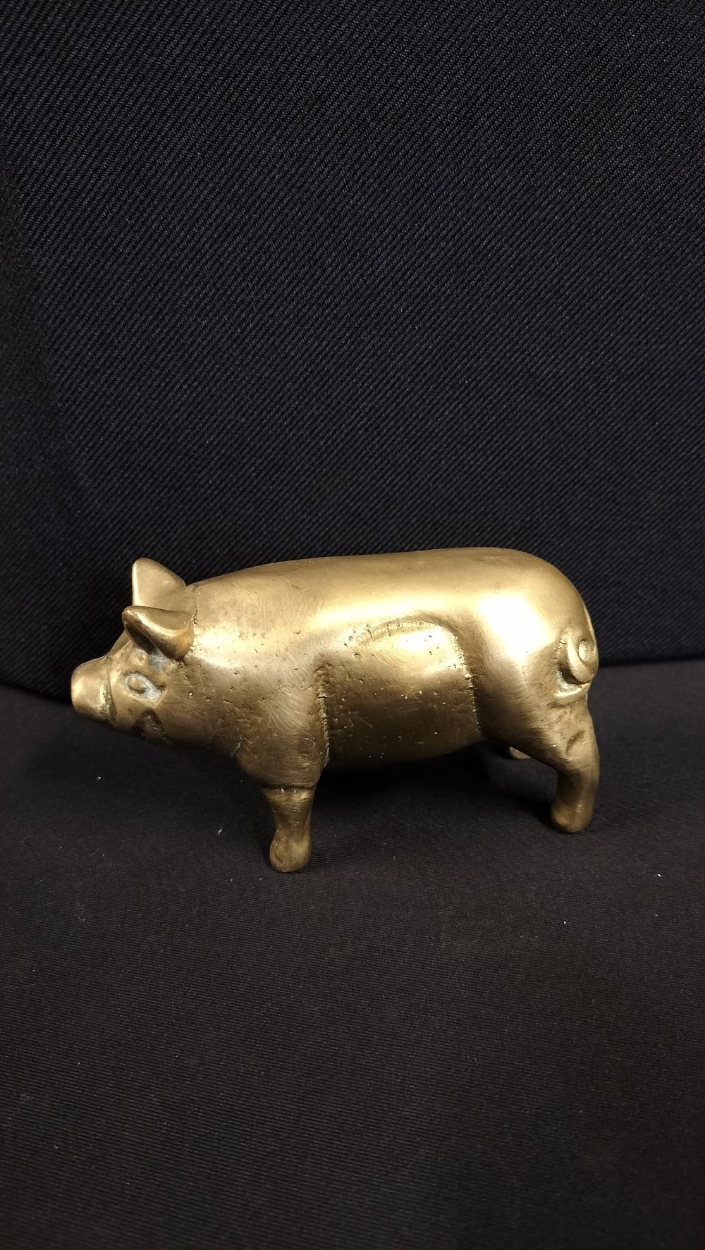 Lot 655: Brass Pig 