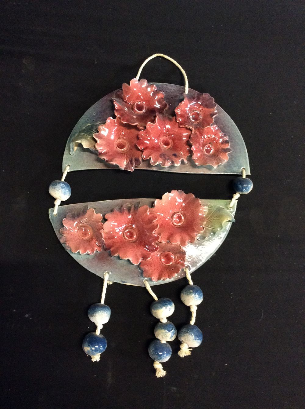 Lot 666: Hand Made Hanging Decoration With Floral Design