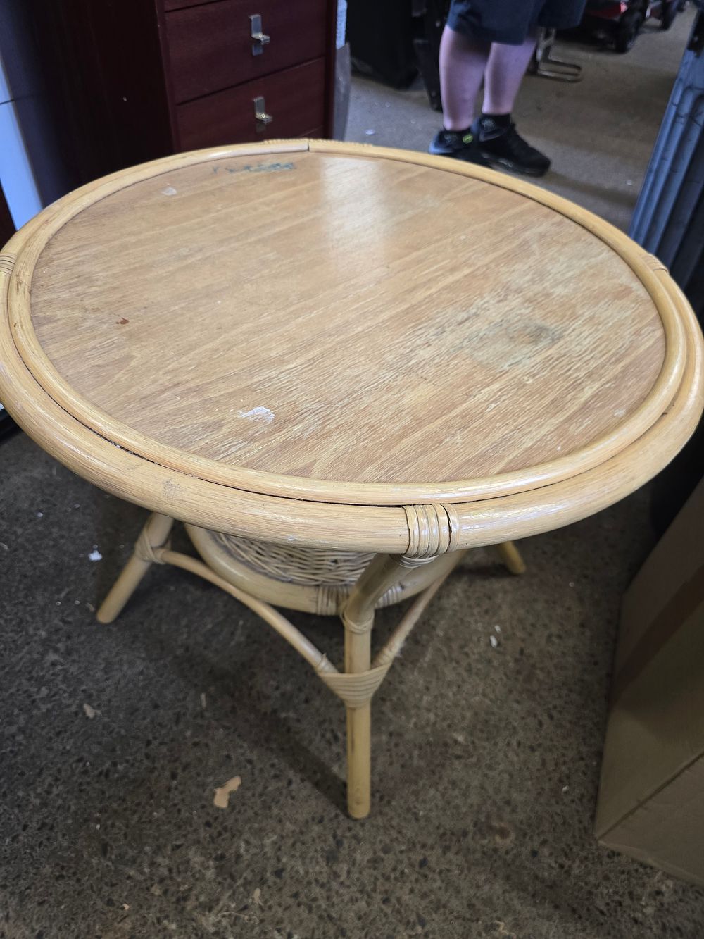 Lot 694: Cain side table