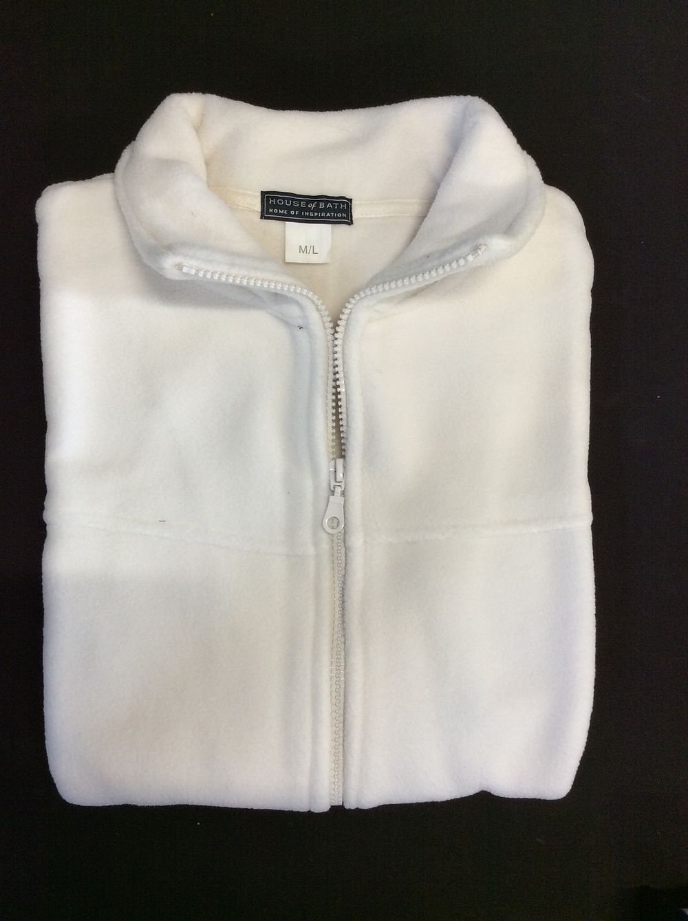 Lot 703: Brand New House of Bath white Fleece Jackets....