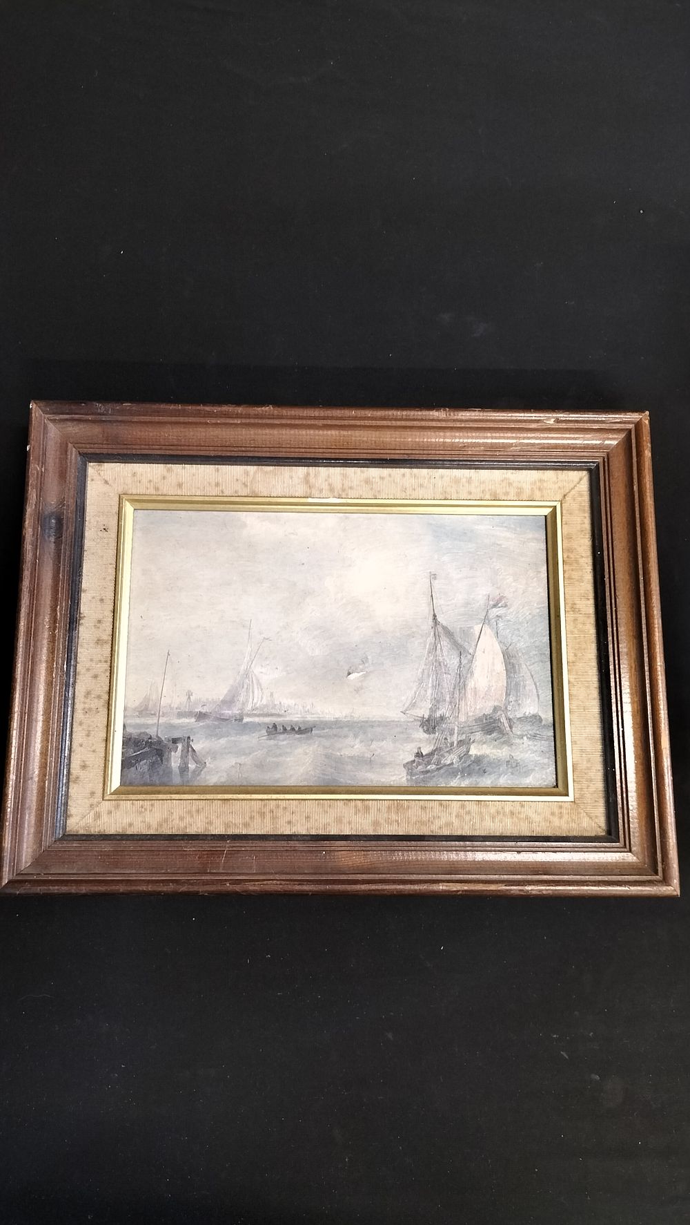 Lot 724: Framed Unsigned Acrylic on Board Painting of a...