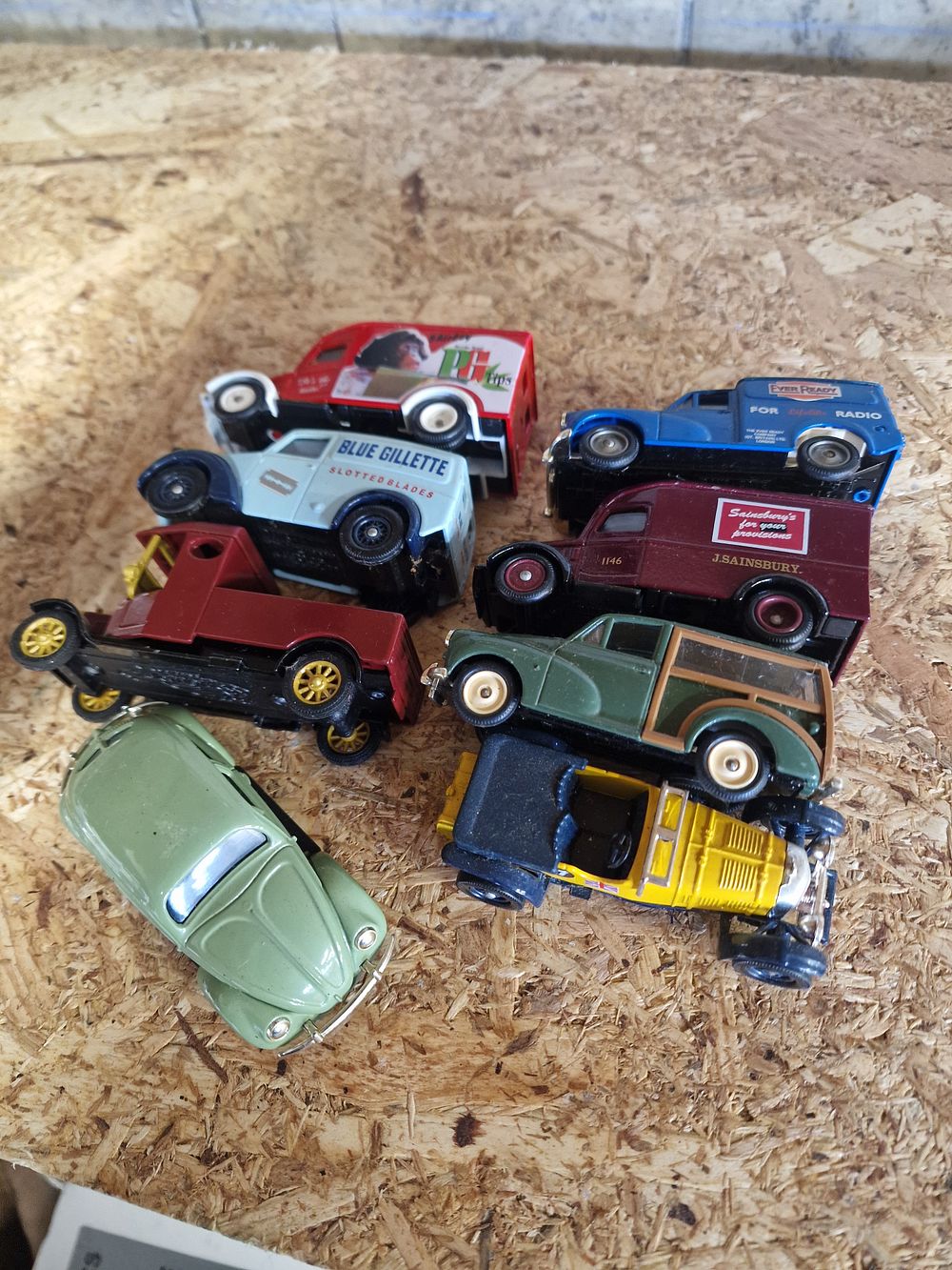 Lot 729: Selection of Toy Vehicles Play Worn inc Days Gone