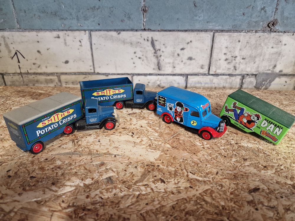 Lot 732: Selection of Toy Vehicles Play Worn Days Gone inc Beano and Dandy
