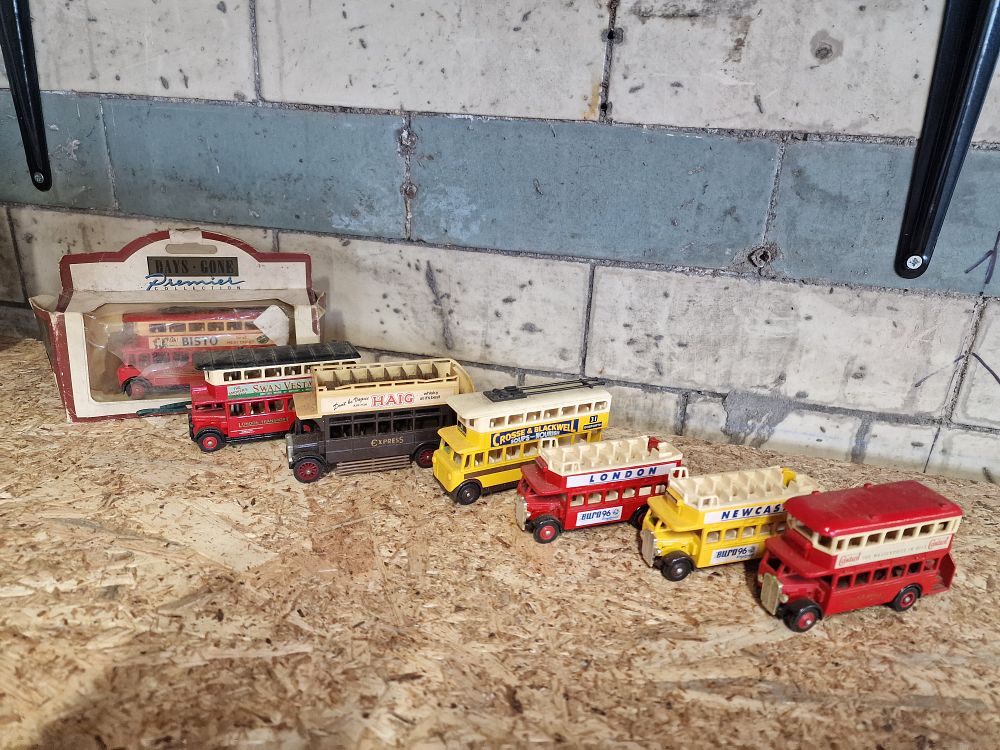 Lot 733: Selection of Days Gone and Lledo Toy Buses Play Worn