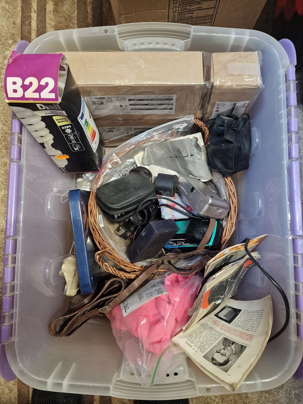 Lot 755: Mixed Box of Various Items inc Vintage Collectable and Jewellery