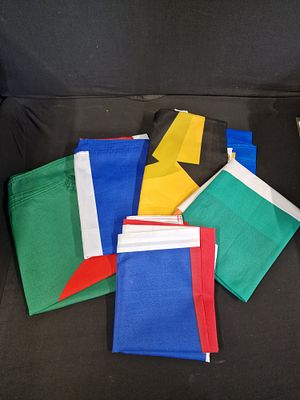 x5 Countries Flags Approx 150x90cm. Slovenia, Republic of Ireland, Barbados, Iceland and Bangladesh