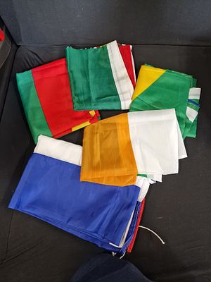 x5 Countries Flags Approx 150x90. Thailand, Republic of Ireland, Grenada, Portugal and Brazil