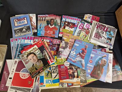 Large Selection of Burnley FC Home and Away Programmes. 1970s to Present