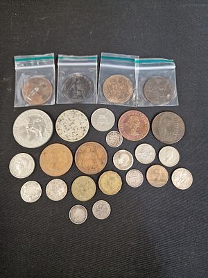 Selection of Antique and Vintage Collectable Coins