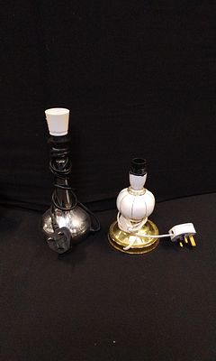 Two Lamps. One Touch Lamp, One Porcelain with metal base. Untested A/F