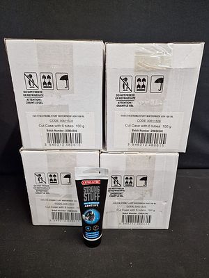 x24 Brand New Evo-Stik Strong Stuff Waterproof Adhesive 100g