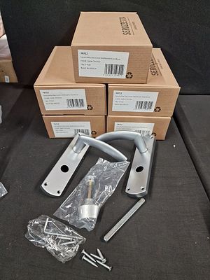 x5 Pairs of Serozzetta Satin Chrome Bathroom Handle Set by Carlisle Brass Brand New. Brand New