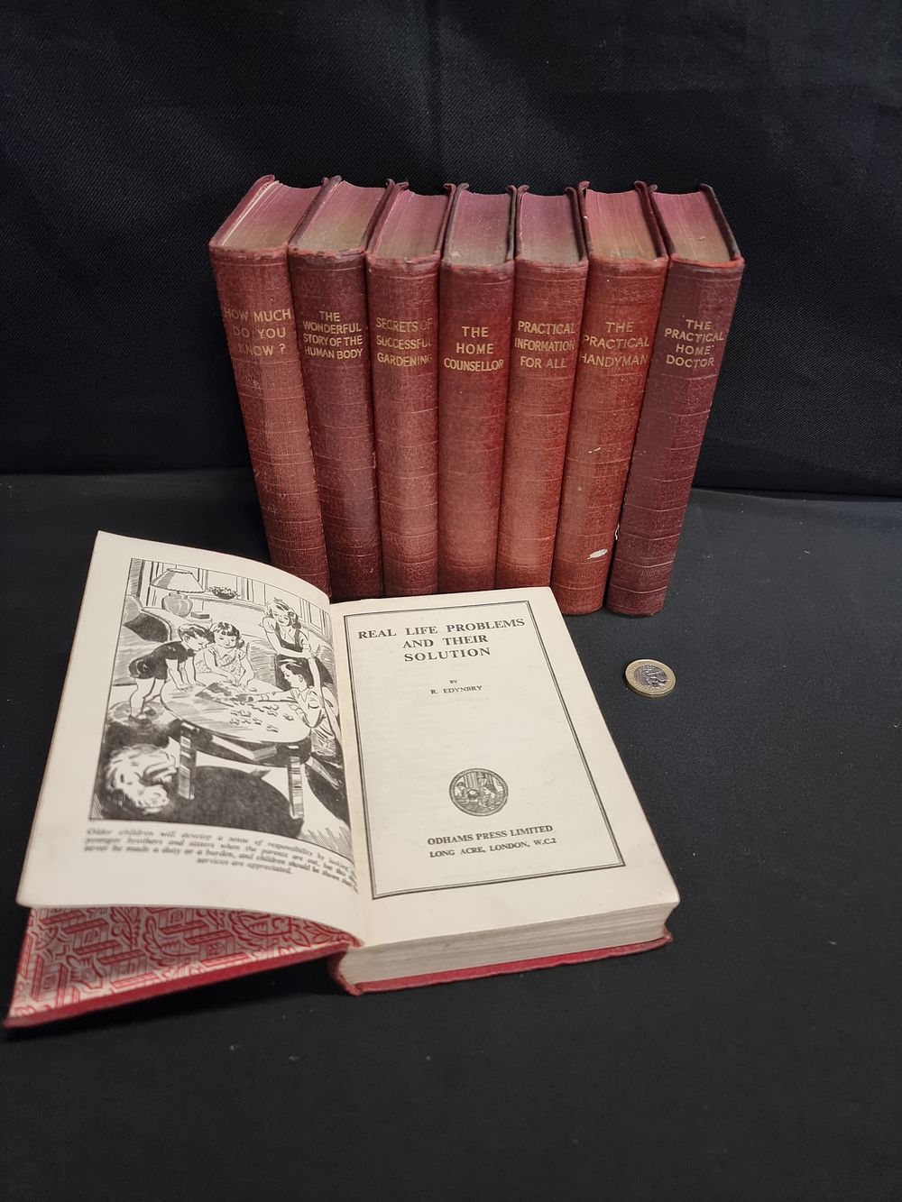 Lot 154: Vintage " practical "advice books published by Odhams Press