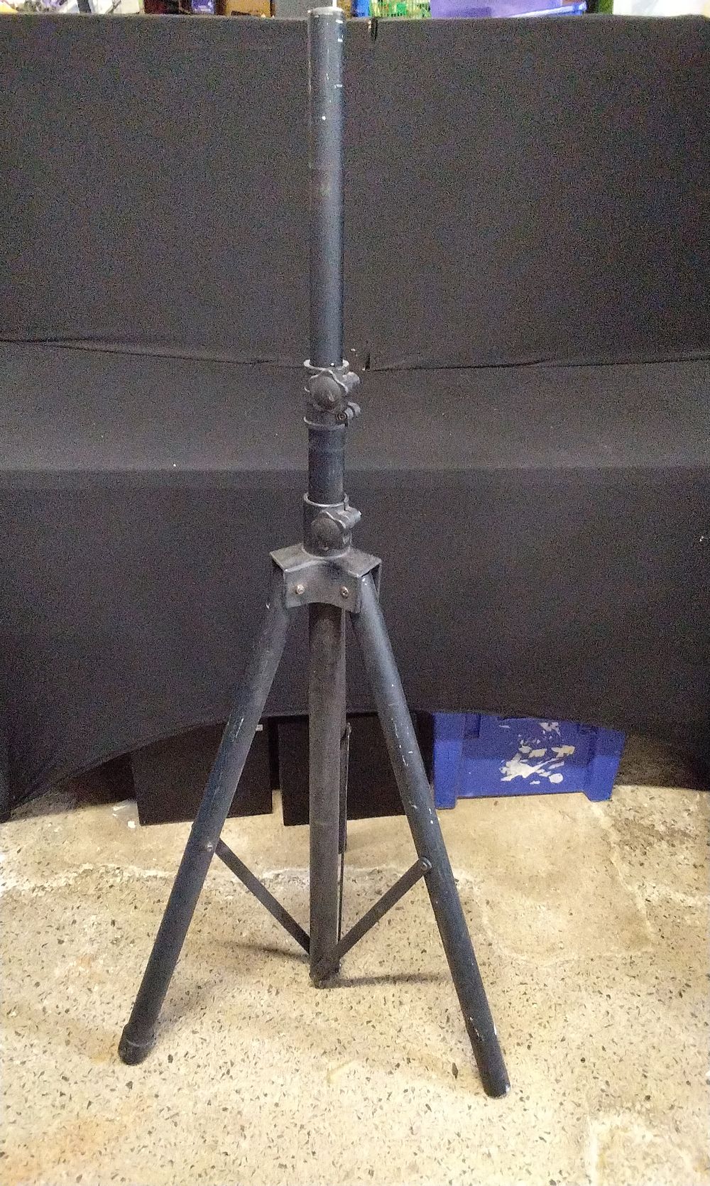 Lot 206: Large Black Adjustable Speaker Stand