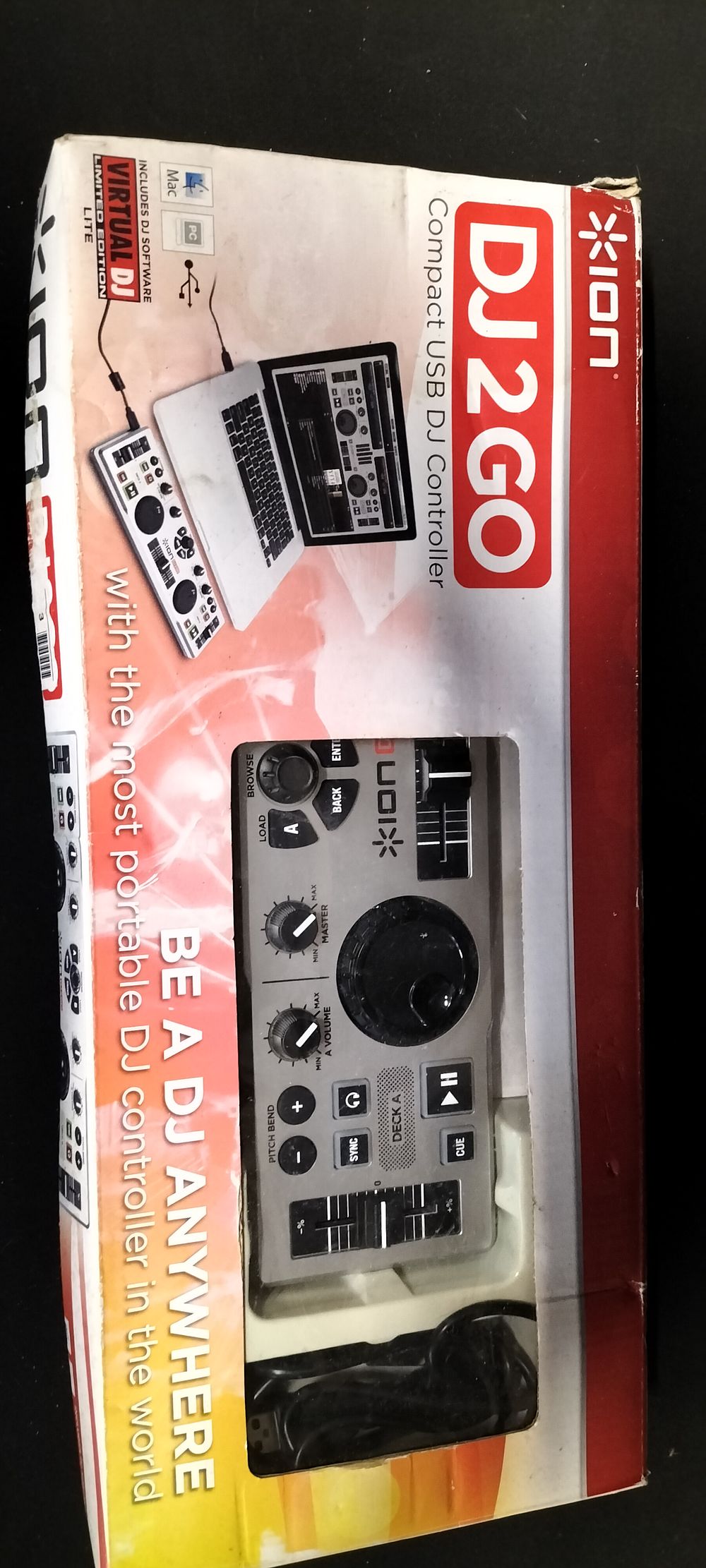 Lot 212: ION DJ2GO Compact USB DJ Controller