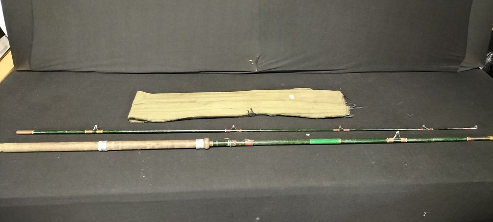 Lot 219: 2 Piece Fishing Rod with bag