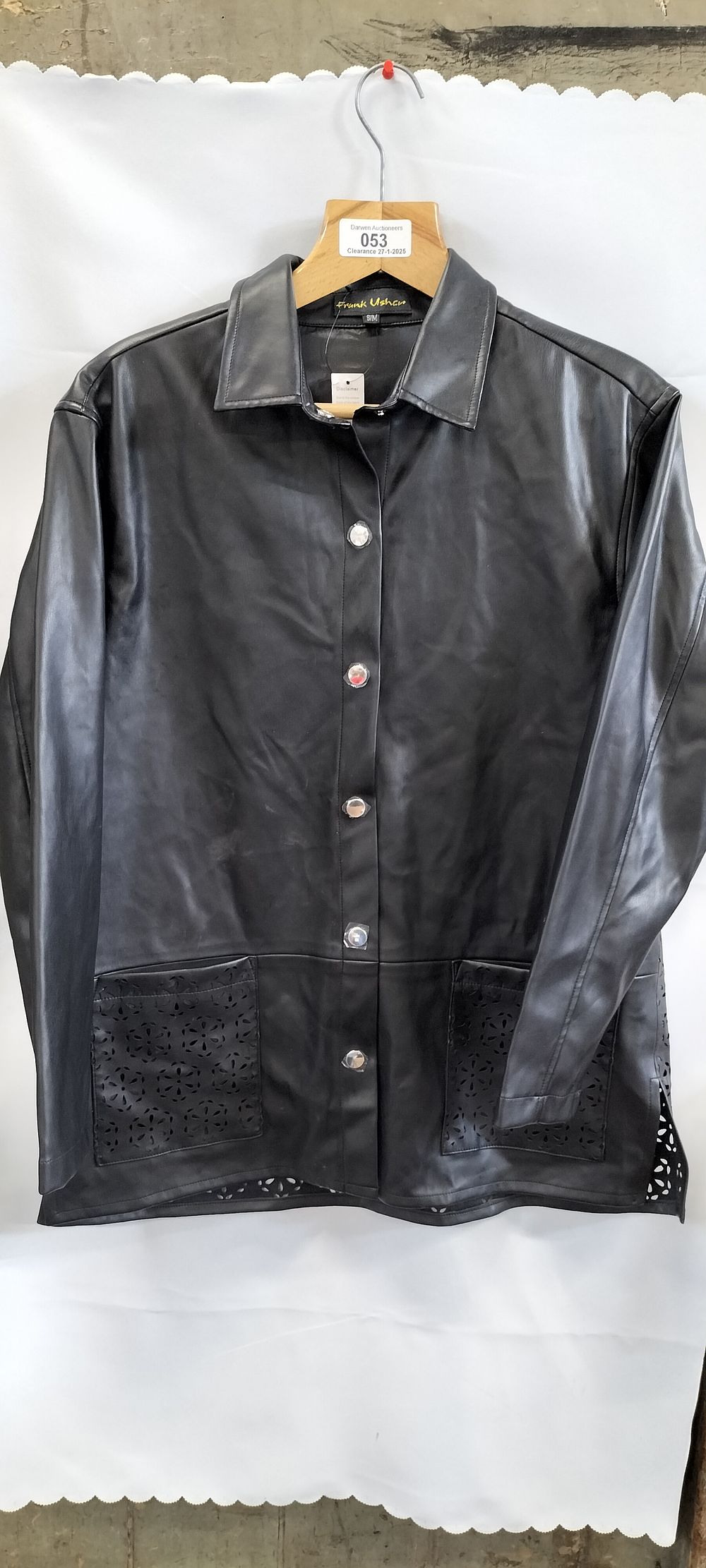 Lot 224: Frank Usher S/M Leather Look Jacket