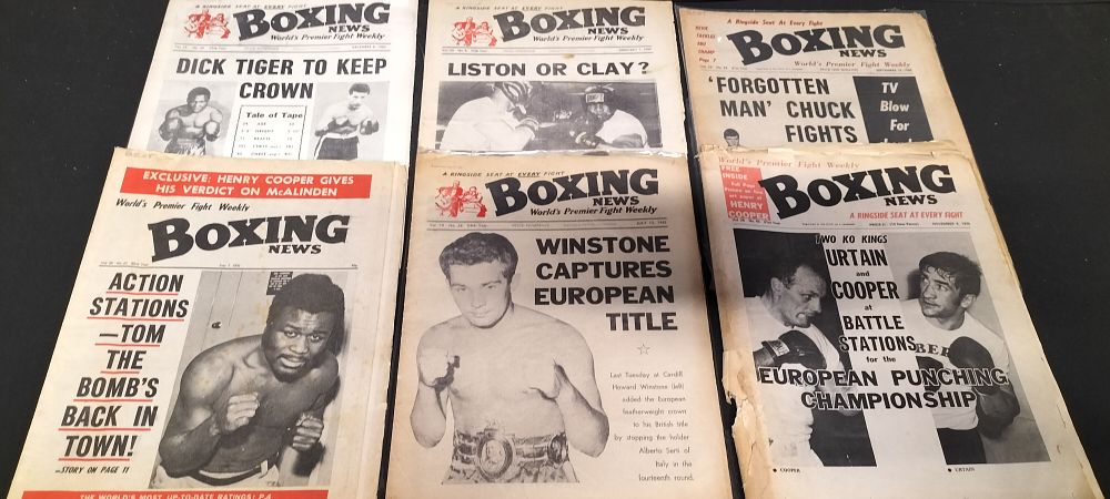 Lot 240: Vintage Boxing News Weekly Newspaper