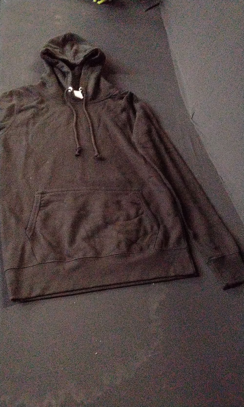 Lot 397: 2x Awdis Just Hoods Black Pull Over Hoodies