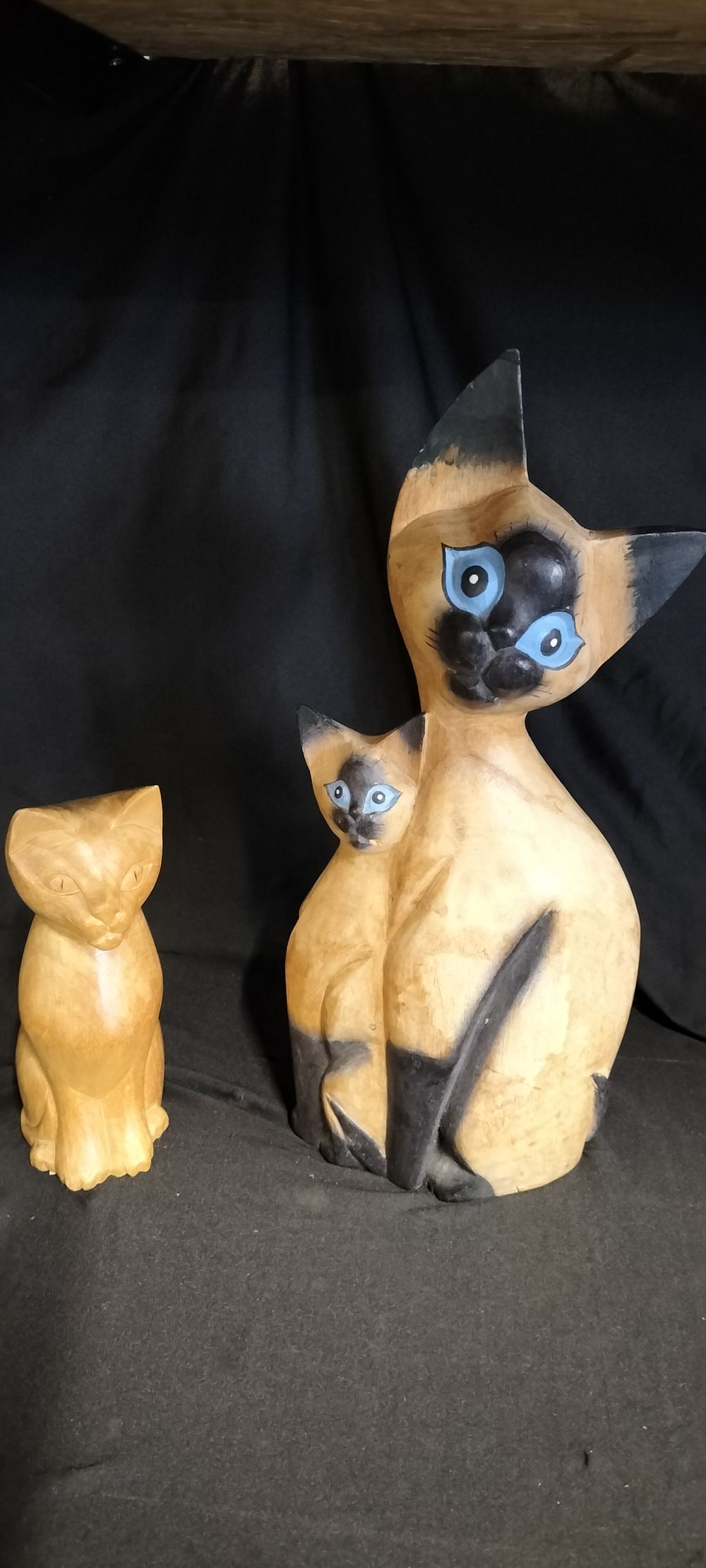 Lot 333: Two decorative Wooden Cats