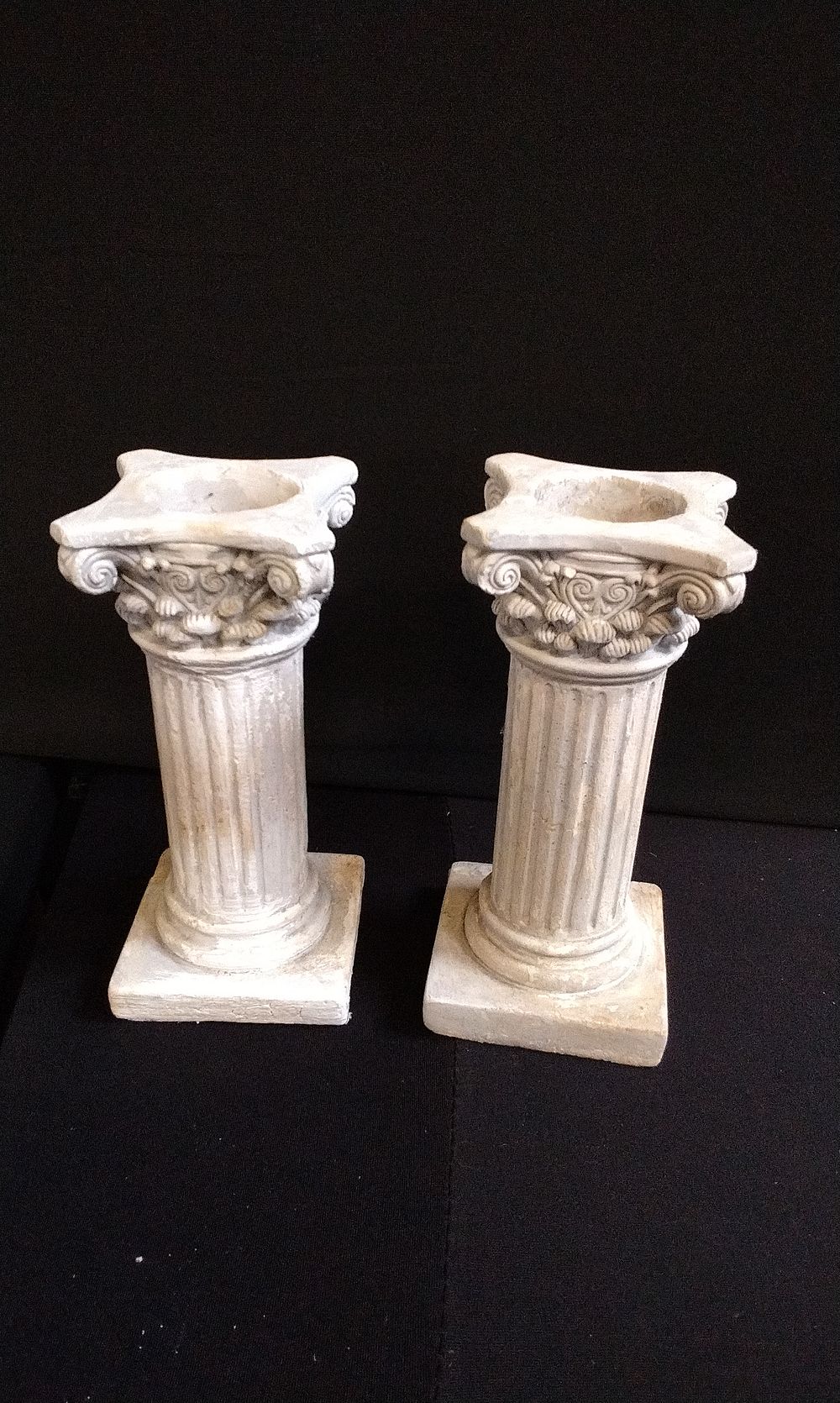 Lot 332: Two Greacian Style Column Candlesticks