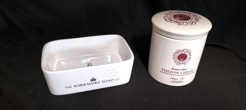 Lot 337: Yorkshire Soap Co. & Cropwell Bishop Creamery Stilton Cheese Jare