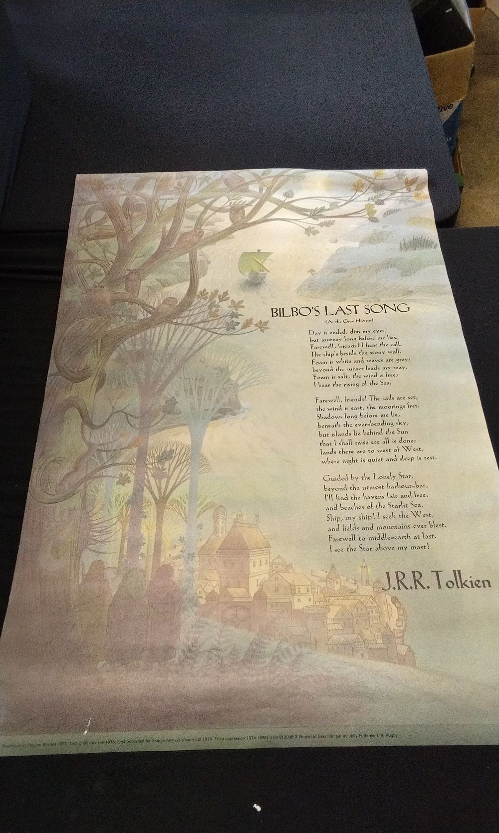 Lot 435: 1974 T. L. O. T. R. Bilbo's Last Song at the Grey Havens