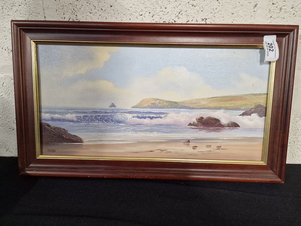 Lot 202: Framed Original Oil Painting