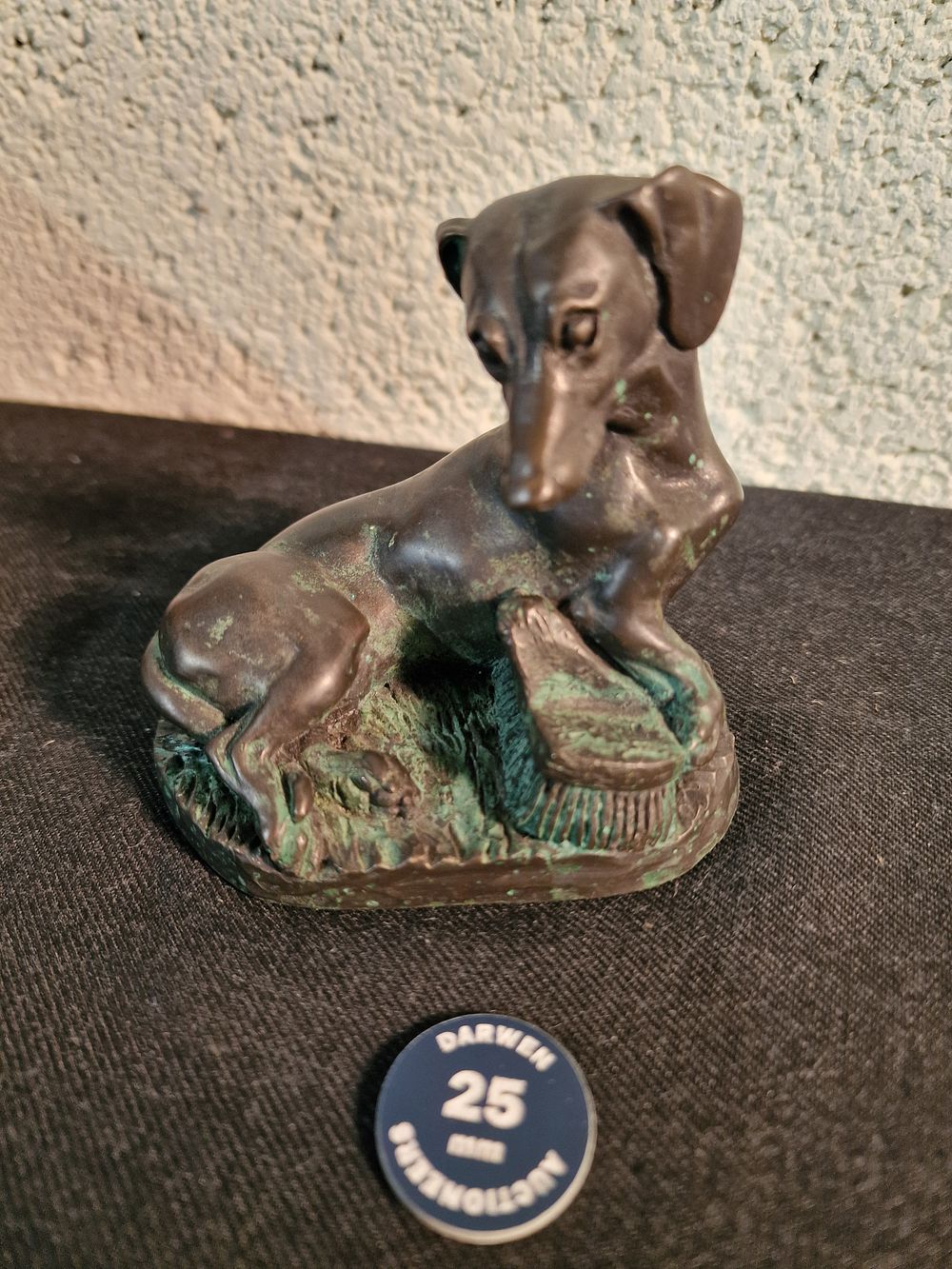 Lot 227: Dachshund Dog Bronze Figurine