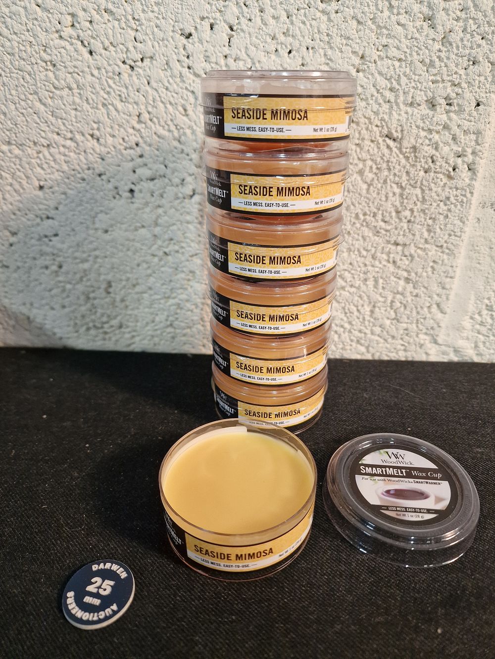 Lot 240: x7 WoodWick Smartmelt Wax Cap