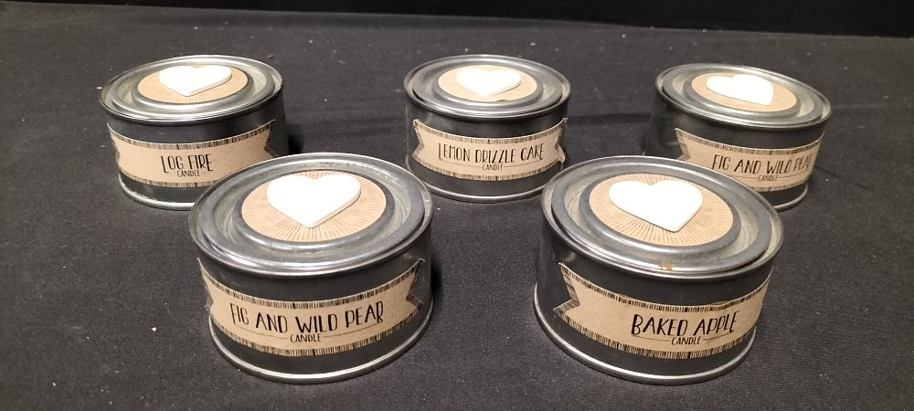 Lot 184: Five East of India Scented Candles Various Scents