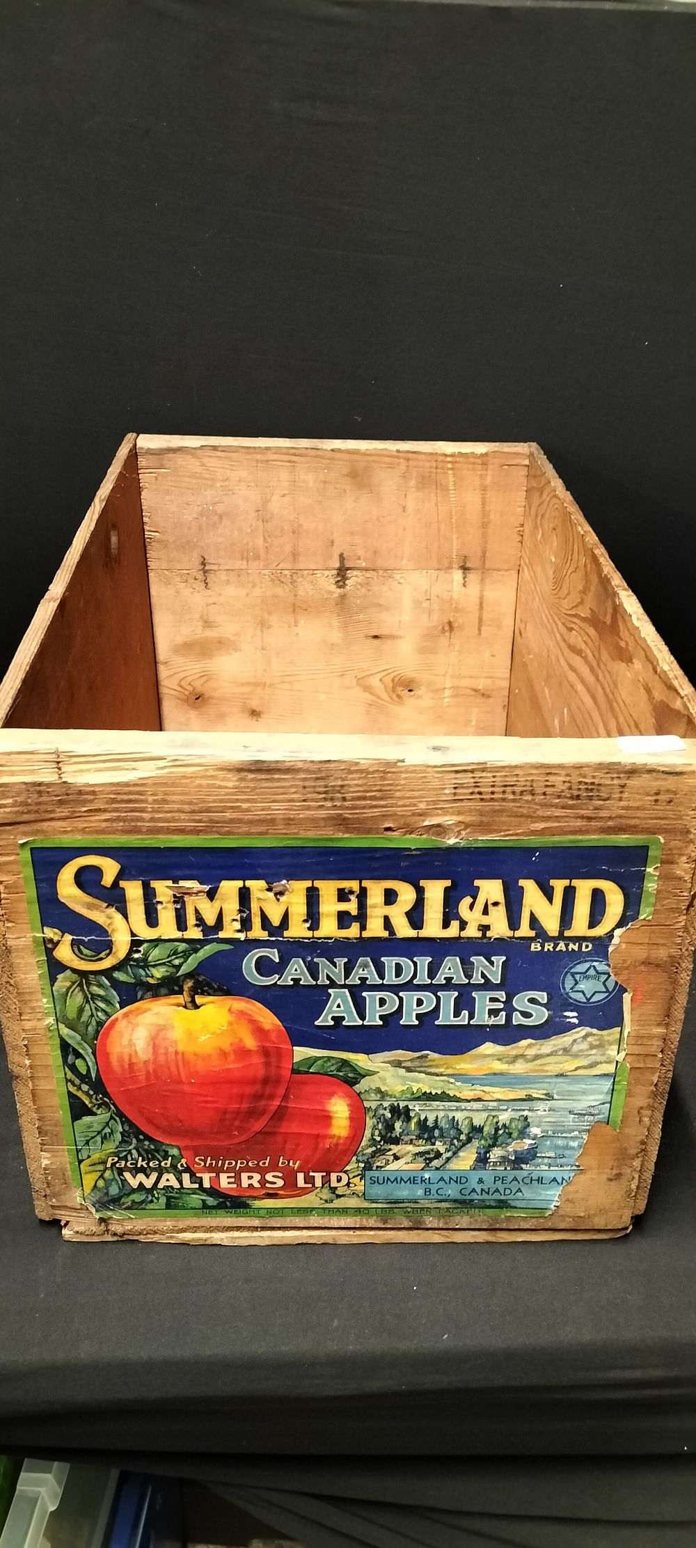 Lot 197: Decorative Wooden storage Box with a Yellow Cushion