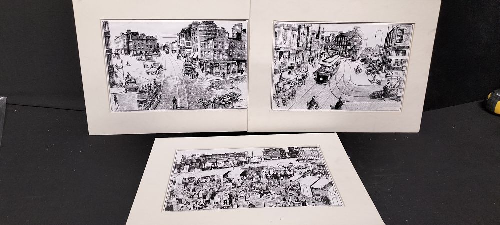 Lot 653: Three Prints of Dundee in the 1920's by Frank Hogshaw