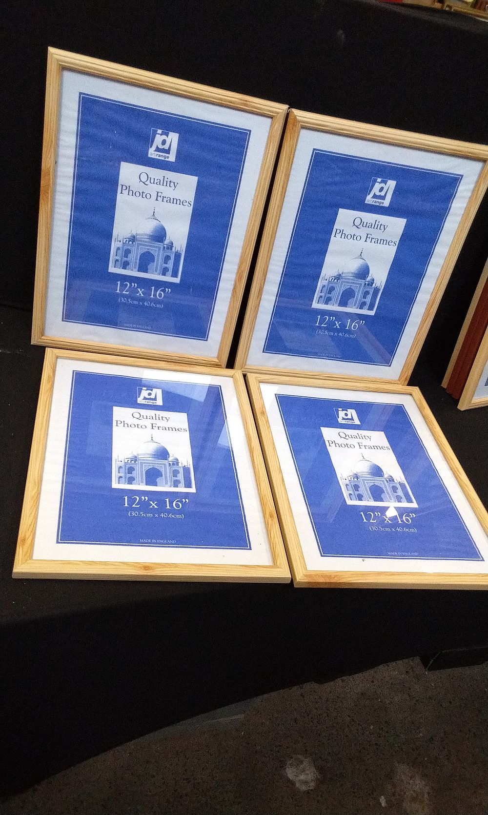 Lot 667: 4x Brand New. Pine Framed Picture Frames