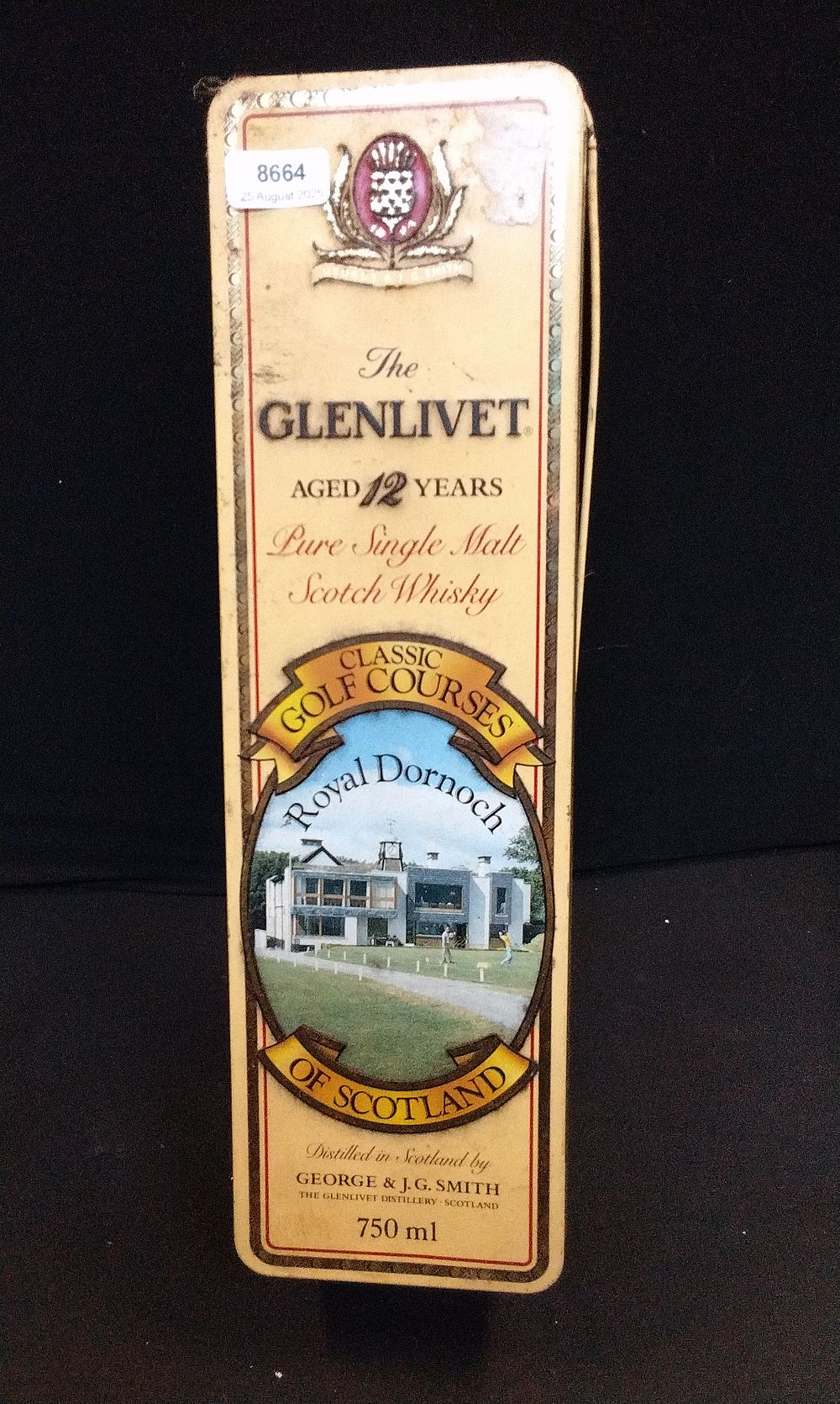 Lot 682: Empty The Glenlivet Aged 12 Years